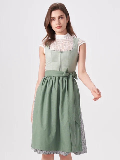 Samt-Dirndl im Sale: Luxus trifft auf Schnäppchen – Dunkelgrünes, Blaues und Graues Samt-Dirndl im Überblick